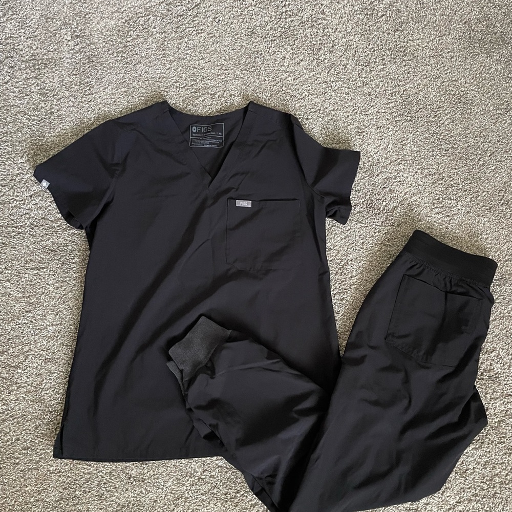 Figs Scrubs - Black